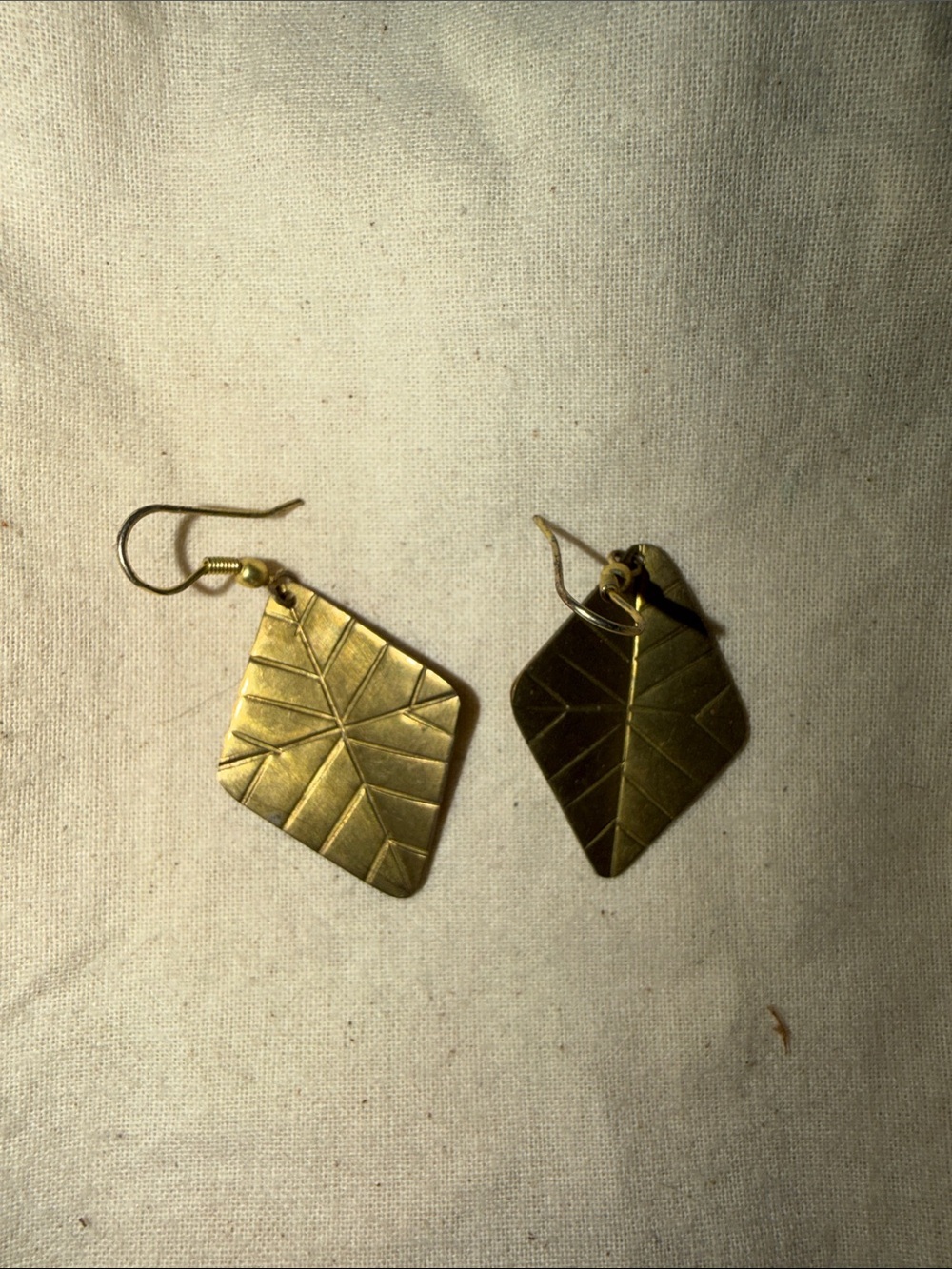 Noonday Collection Gold Leaf-Engraved Dangle Earrings